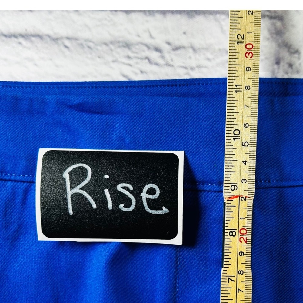 Loft Outlet Women Blue Wide Leg Sailor Pants Side Button Size 10 Nautical Casual - Picture 9 of 11